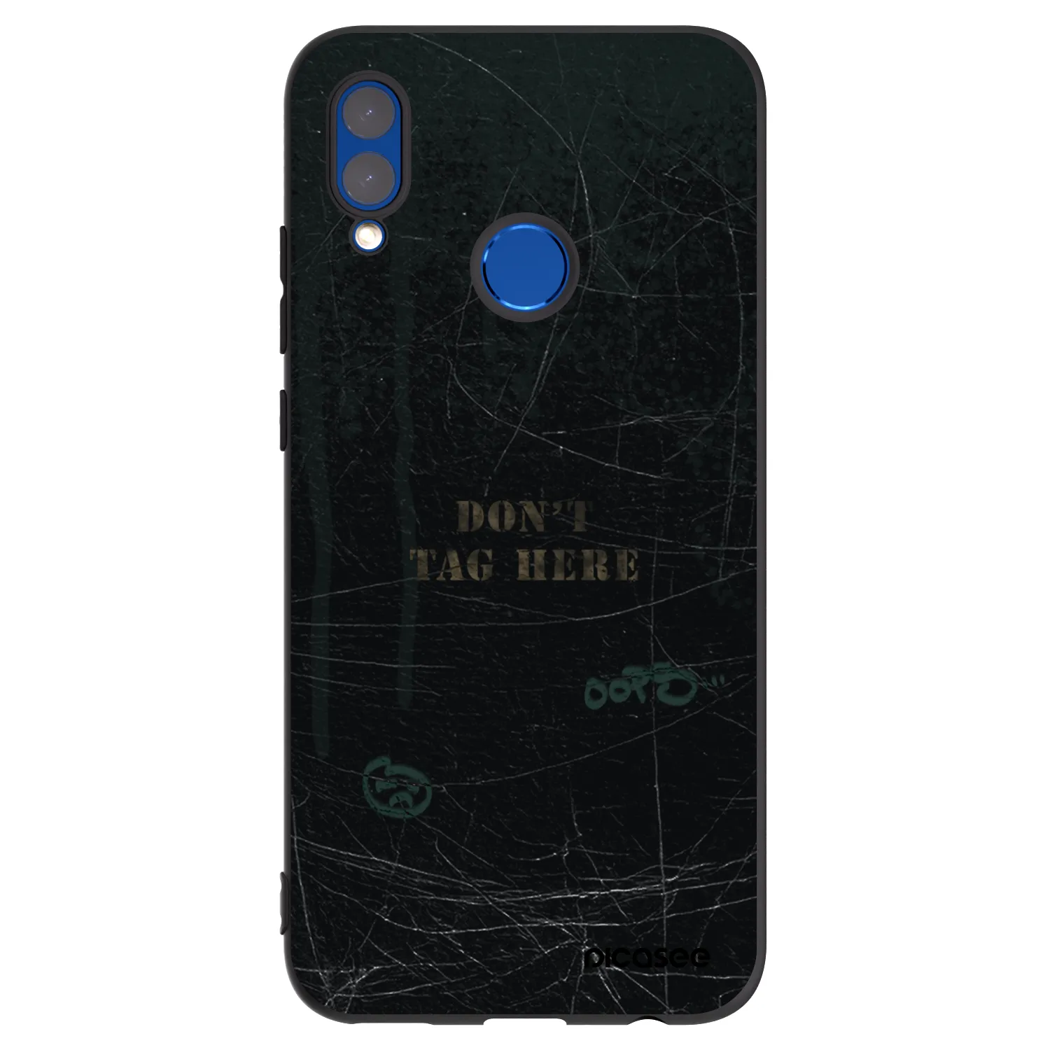 Picasee fekete szilikon tok az alábbi mobiltelefonokra Honor 10 Lite - DON´T TAG