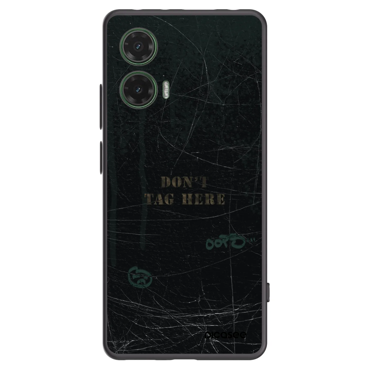 Picasee fekete szilikon tok az alábbi mobiltelefonokra Motorola Moto G35 5G - DON´T TAG