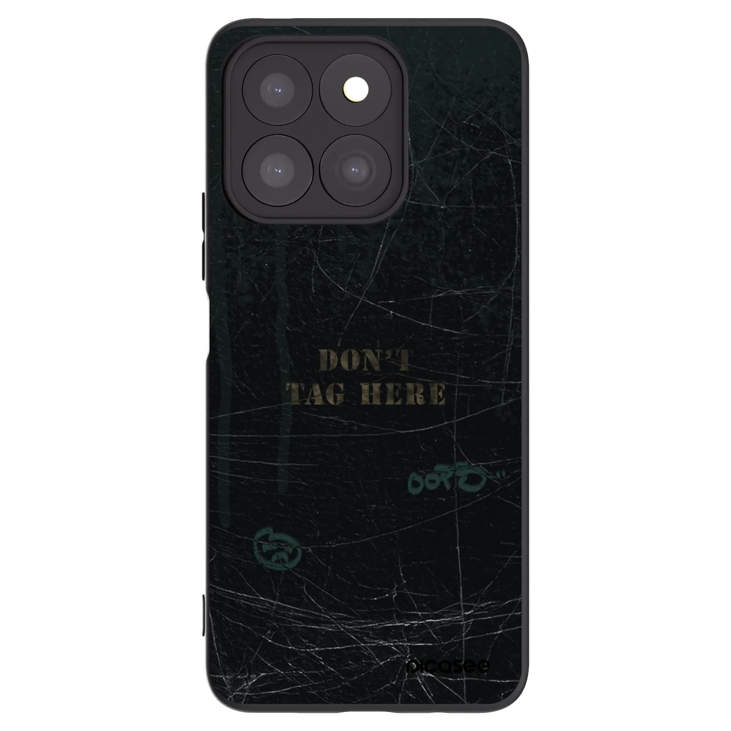 Picasee fekete szilikon tok az alábbi mobiltelefonokra Honor X8c - DON´T TAG