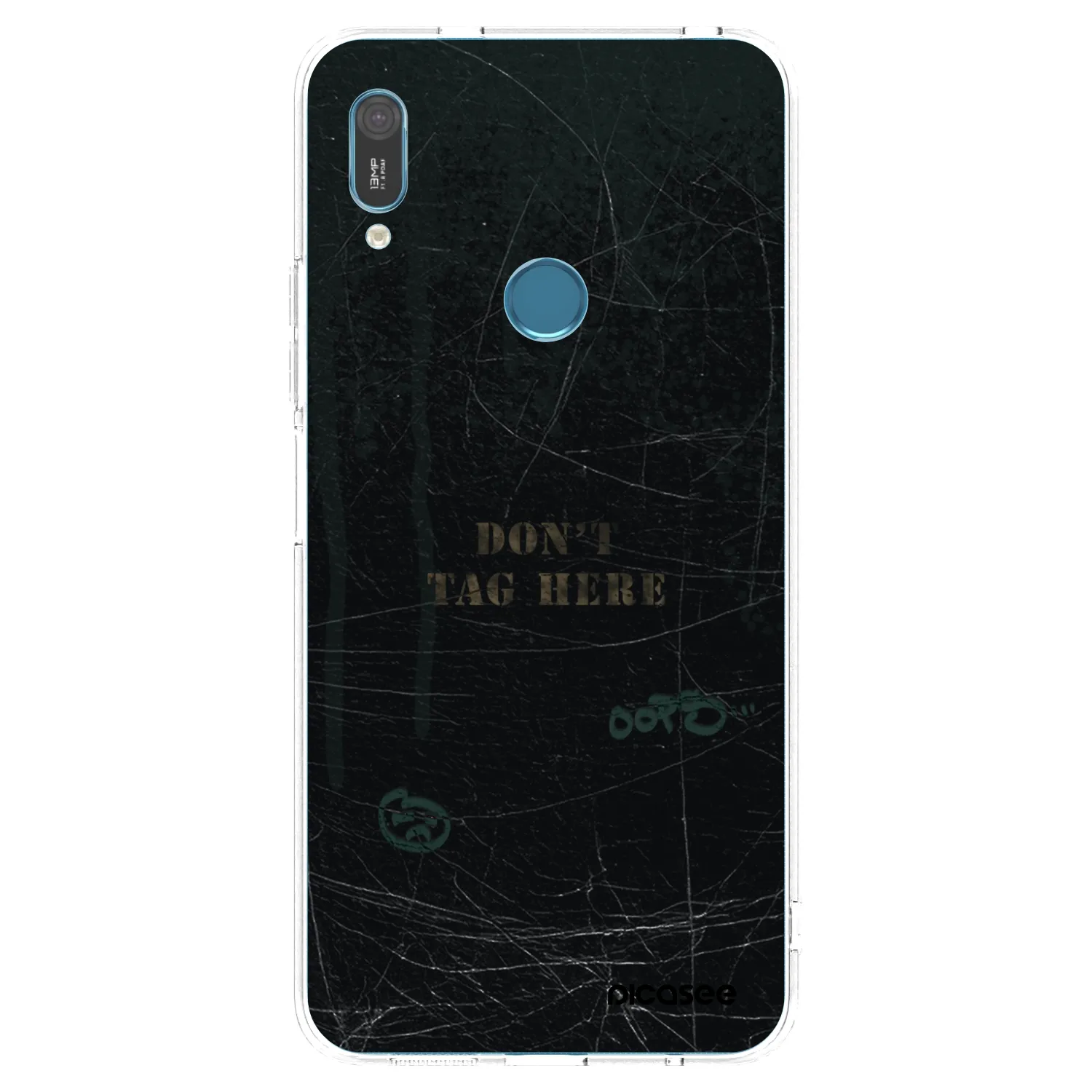 Picasee átlátszó szilikon tok az alábbi mobiltelefonokra Huawei Y6 2019 - DON´T TAG