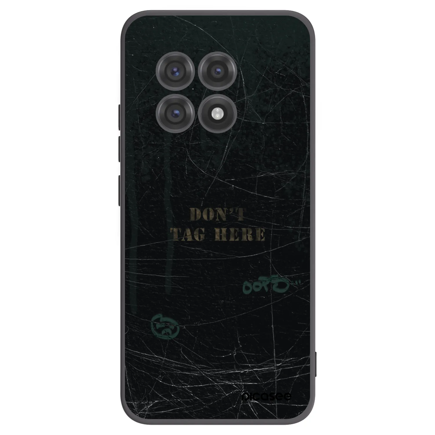 Picasee fekete szilikon tok az alábbi mobiltelefonokra OnePlus 13R 5G - DON´T TAG