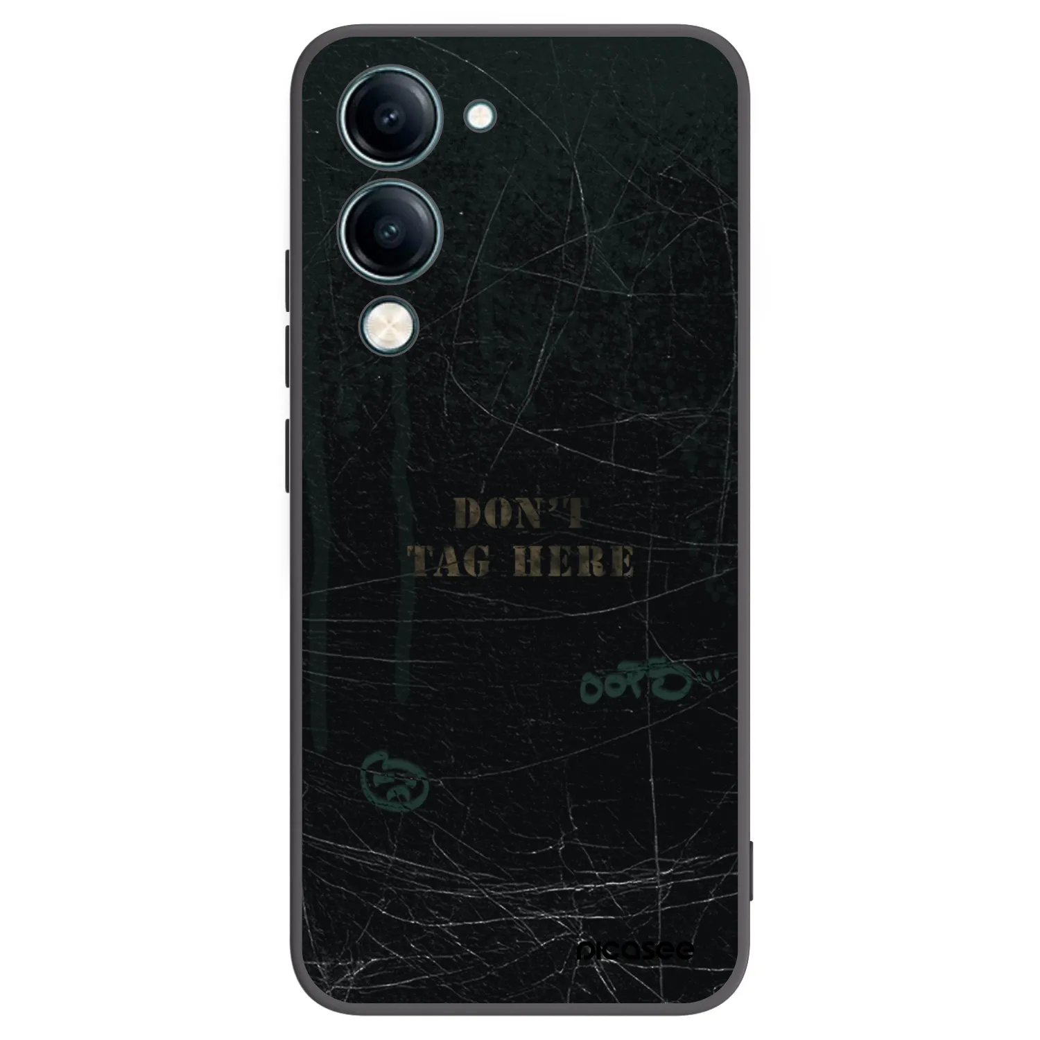 Picasee fekete szilikon tok az alábbi mobiltelefonokra Vivo Y29s 5G - DON´T TAG