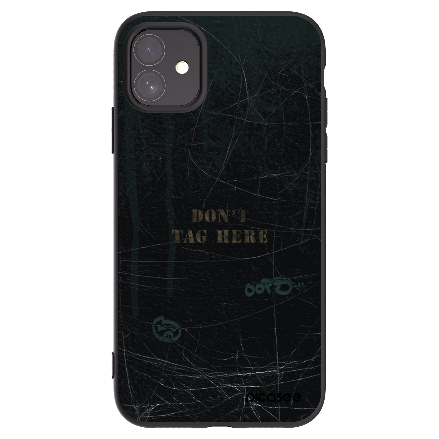 Picasee fekete szilikon tok az alábbi mobiltelefonokra Apple iPhone 11 - DON´T TAG