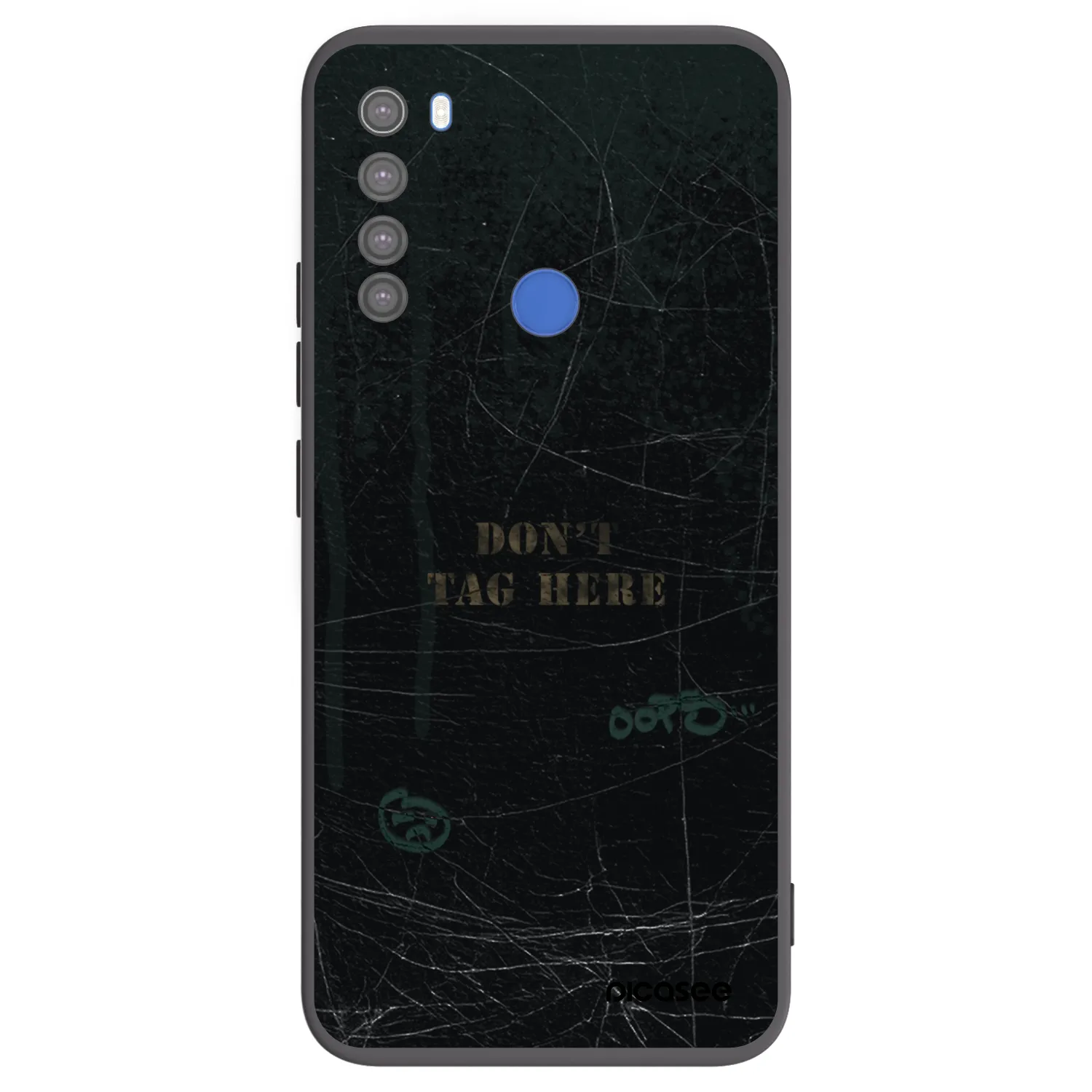 Picasee fekete szilikon tok az alábbi mobiltelefonokra Xiaomi Redmi Note 8T - DON´T TAG