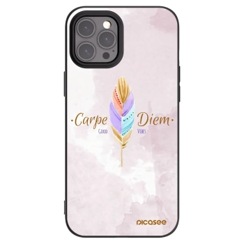 Picasee fekete szilikon tok az alábbi mobiltelefonokra Apple iPhone 12 Pro Max - Carpe Diem