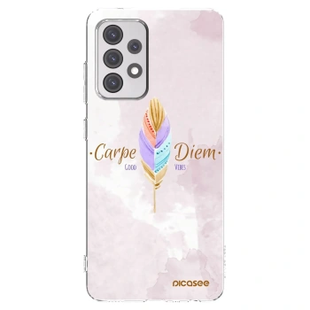 Picasee átlátszó szilikon tok az alábbi mobiltelefonokra Samsung Galaxy A52 5G A525F - Carpe Diem