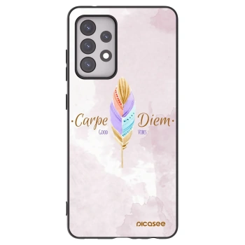 Picasee fekete szilikon tok az alábbi mobiltelefonokra Samsung Galaxy A52 5G A525F - Carpe Diem