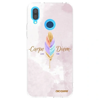 Picasee átlátszó szilikon tok az alábbi mobiltelefonokra Huawei P20 Lite - Carpe Diem