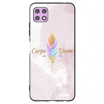 Picasee fekete szilikon tok az alábbi mobiltelefonokra Samsung Galaxy A22 A226B 5G - Carpe Diem
