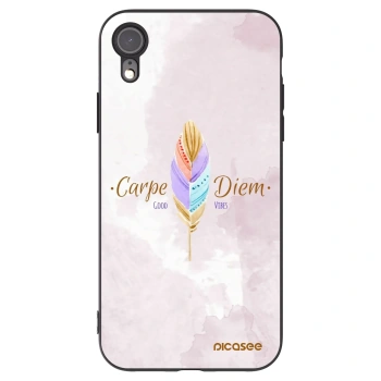Picasee fekete szilikon tok az alábbi mobiltelefonokra Apple iPhone XR - Carpe Diem