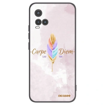 Picasee fekete szilikon tok az alábbi mobiltelefonokra Vivo Y33s - Carpe Diem