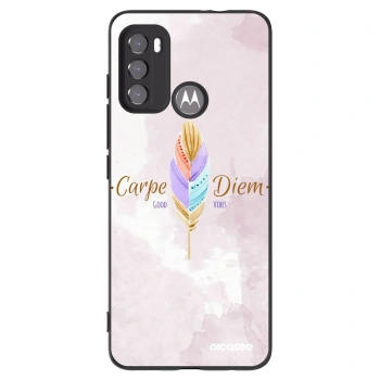 Picasee fekete szilikon tok az alábbi mobiltelefonokra Motorola Moto G60 - Carpe Diem