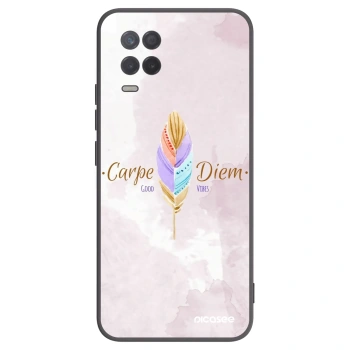 Picasee fekete szilikon tok az alábbi mobiltelefonokra Realme 8 5G - Carpe Diem