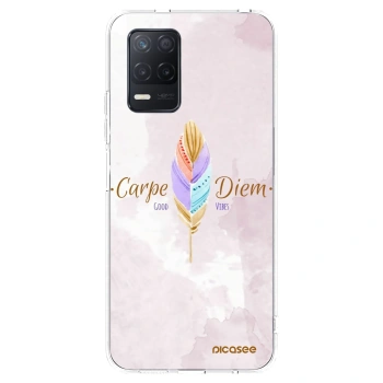 Picasee átlátszó szilikon tok az alábbi mobiltelefonokra Realme 8 5G - Carpe Diem