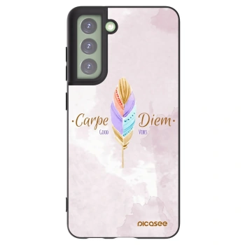 Picasee fekete szilikon tok az alábbi mobiltelefonokra Samsung Galaxy S21 FE 5G - Carpe Diem