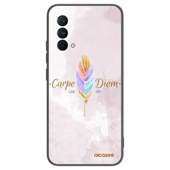 Picasee fekete szilikon tok az alábbi mobiltelefonokra Realme GT Master Edition 5G - Carpe Diem
