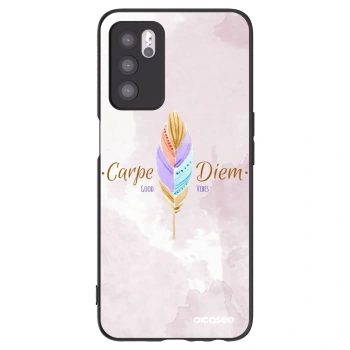 Picasee fekete szilikon tok az alábbi mobiltelefonokra OPPO A16s - Carpe Diem
