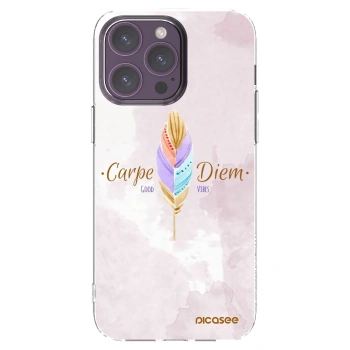 Picasee átlátszó szilikon tok az alábbi mobiltelefonokra Apple iPhone 14 Pro Max - Carpe Diem