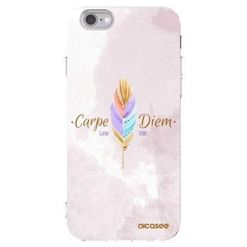 Picasee átlátszó szilikon tok az alábbi mobiltelefonokra Apple iPhone 6/6S - Carpe Diem