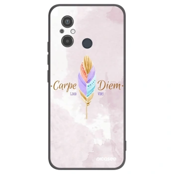 Picasee fekete szilikon tok az alábbi mobiltelefonokra Xiaomi Redmi 12C - Carpe Diem