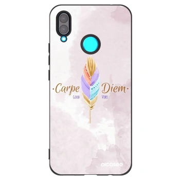 Picasee fekete szilikon tok az alábbi mobiltelefonokra Huawei Nova 3 - Carpe Diem