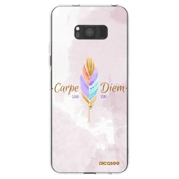 Picasee átlátszó szilikon tok az alábbi mobiltelefonokra Samsung Galaxy S8 G950F - Carpe Diem