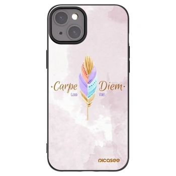 Picasee fekete szilikon tok az alábbi mobiltelefonokra Apple iPhone 15 Plus - Carpe Diem