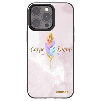 Picasee fekete szilikon tok az alábbi mobiltelefonokra Apple iPhone 15 Pro Max - Carpe Diem