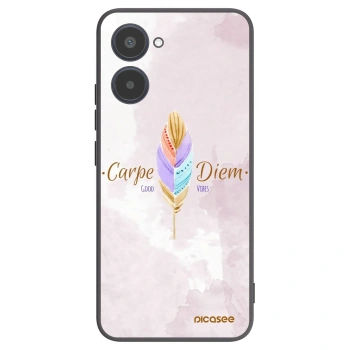 Picasee fekete szilikon tok az alábbi mobiltelefonokra Realme 10 4G - Carpe Diem