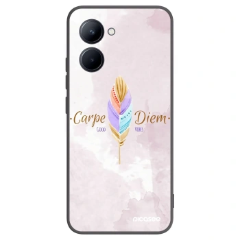 Picasee fekete szilikon tok az alábbi mobiltelefonokra Realme C33 (2023) - Carpe Diem