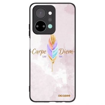 Picasee fekete szilikon tok az alábbi mobiltelefonokra Honor X7a - Carpe Diem