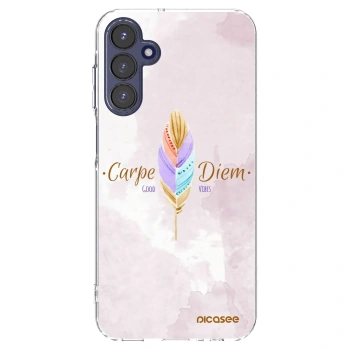 Picasee átlátszó szilikon tok az alábbi mobiltelefonokra Samsung Galaxy A15 A155F 4G - Carpe Diem