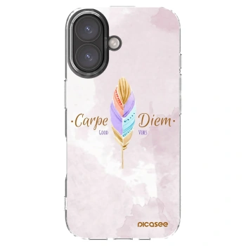 Picasee átlátszó szilikon tok az alábbi mobiltelefonokra Apple iPhone 16 - Carpe Diem