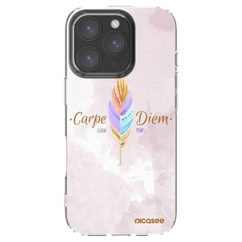 Picasee átlátszó szilikon tok az alábbi mobiltelefonokra Apple iPhone 16 Pro - Carpe Diem