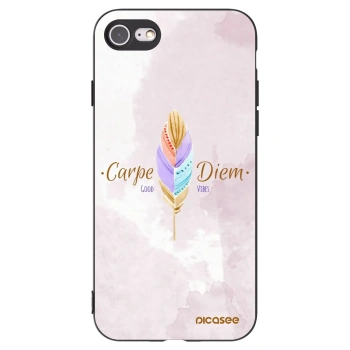 Picasee fekete szilikon tok az alábbi mobiltelefonokra Apple iPhone 8 - Carpe Diem