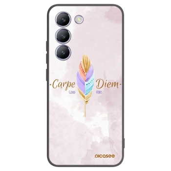 Picasee fekete szilikon tok az alábbi mobiltelefonokra Vivo V40 SE 5G - Carpe Diem
