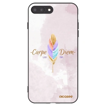 Picasee fekete szilikon tok az alábbi mobiltelefonokra Apple iPhone 7 Plus - Carpe Diem