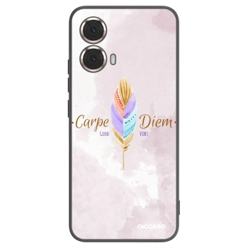 Picasee fekete szilikon tok az alábbi mobiltelefonokra Motorola Moto G85 - Carpe Diem