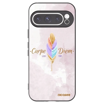 Picasee fekete szilikon tok az alábbi mobiltelefonokra Google Pixel 9 Pro - Carpe Diem