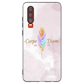 Picasee fekete szilikon tok az alábbi mobiltelefonokra Huawei P30 - Carpe Diem