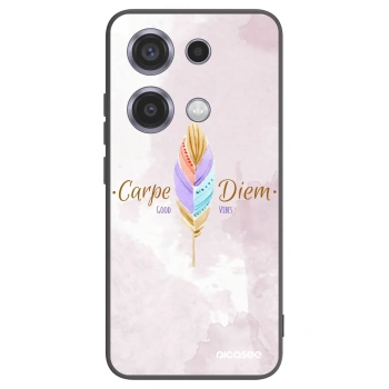 Picasee fekete szilikon tok az alábbi mobiltelefonokra Xiaomi Redmi Note 14S - Carpe Diem