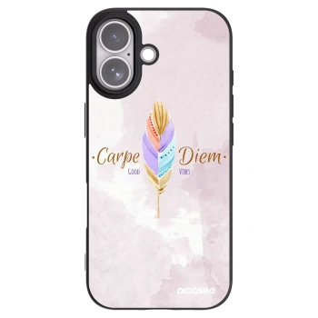 Picasee fekete szilikon tok az alábbi mobiltelefonokra Apple iPhone 17 - Carpe Diem