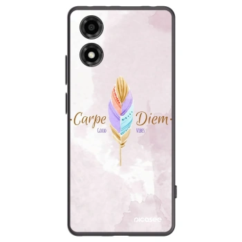 Picasee fekete szilikon tok az alábbi mobiltelefonokra Motorola Moto E14 - Carpe Diem