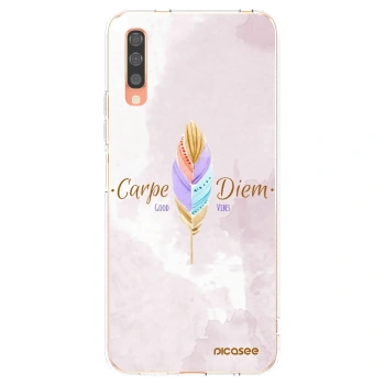 Picasee átlátszó szilikon tok az alábbi mobiltelefonokra Samsung Galaxy A70 A705F - Carpe Diem