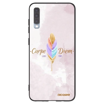 Picasee fekete szilikon tok az alábbi mobiltelefonokra Samsung Galaxy A70 A705F - Carpe Diem