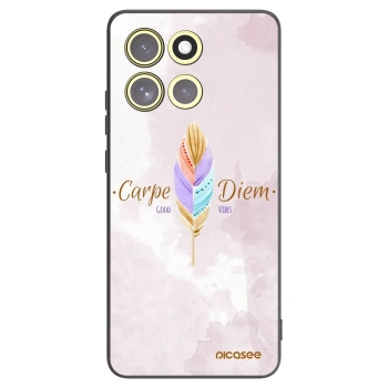 Picasee fekete szilikon tok az alábbi mobiltelefonokra Motorola Moto G86 5G - Carpe Diem