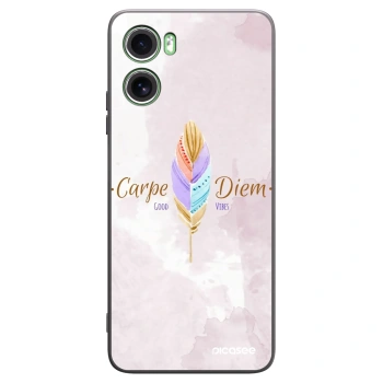 Picasee fekete szilikon tok az alábbi mobiltelefonokra Motorola Moto G06 - Carpe Diem