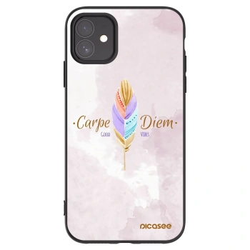 Picasee fekete szilikon tok az alábbi mobiltelefonokra Apple iPhone 11 - Carpe Diem