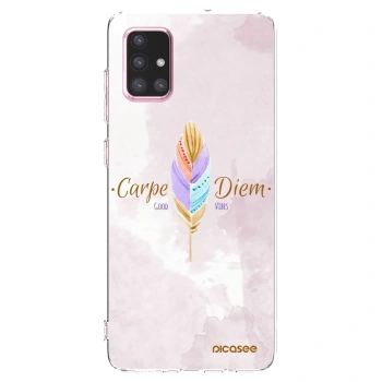 Picasee átlátszó szilikon tok az alábbi mobiltelefonokra Samsung Galaxy A71 A715F - Carpe Diem