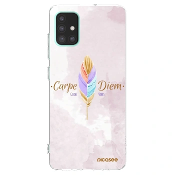 Picasee átlátszó szilikon tok az alábbi mobiltelefonokra Samsung Galaxy A51 A515F - Carpe Diem